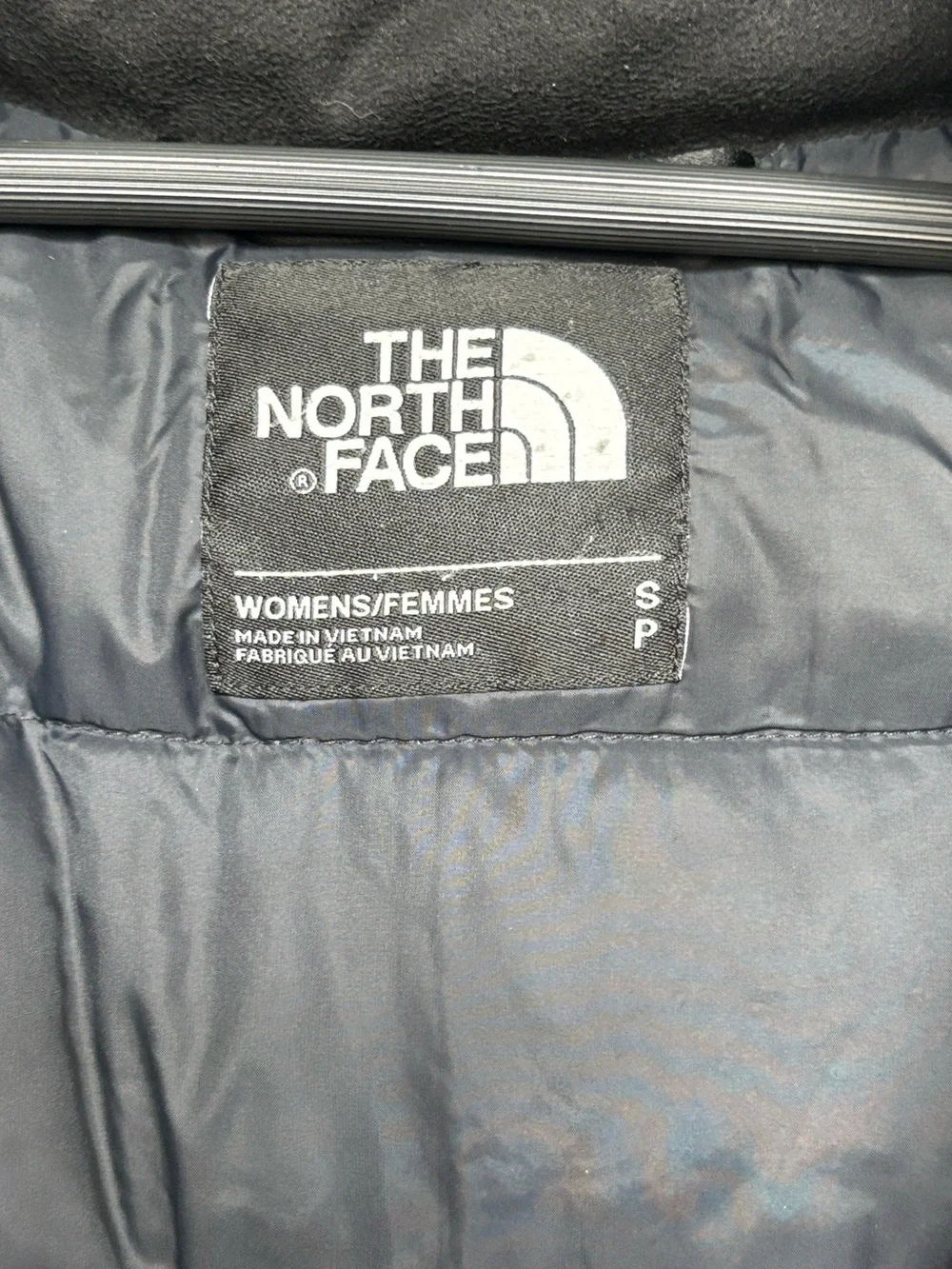 THE NORTH FACE BLACK 550 FILL PARKA JACKET WOMENS SMALL